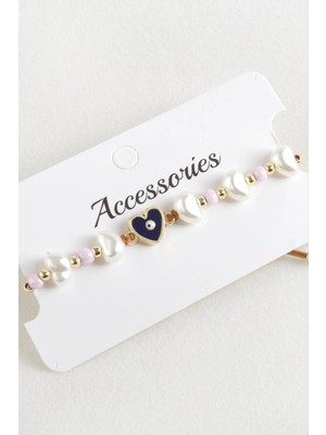 Prativas Boncuk Inci Makrome Ip Bileklik