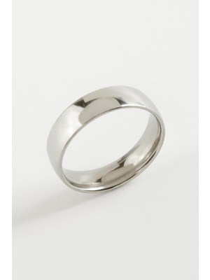 Prativas Çelik Alyans Yüzük 6 mm