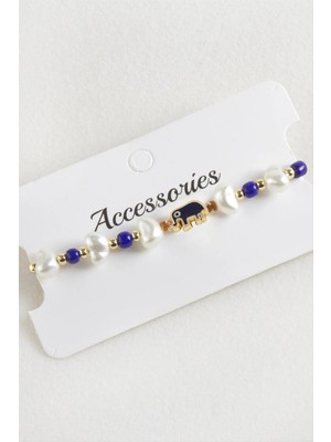 Prativas Fil Boncuk Inci Makrome Ip Bileklik