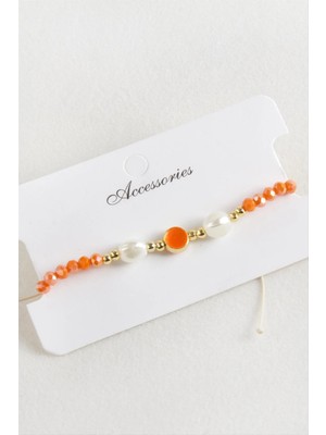 Prativas Mineli Inci Kristal Makrome Ip Bileklik