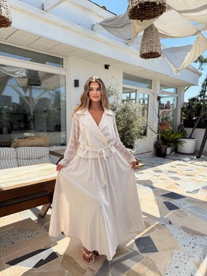 Die&More Keten Örme Kol Detaylı Etekli Takım