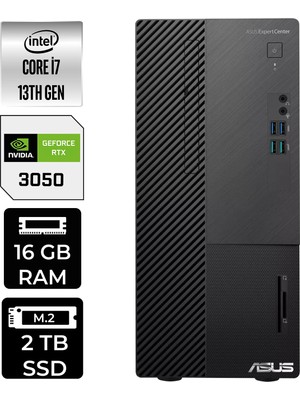 Asus Expertcenter D500ME i7 13700 RTX 3050 16GB RAM 2TB SSD Win11 Home D500000I713700P463 Masaüstü Bilgisayar + Per4 USB