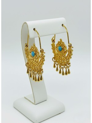 PremiumPort Parlak Taşlı Şık Küpe, Zarif Tasarım, Günlük ve Özel Kullanıma Uygun