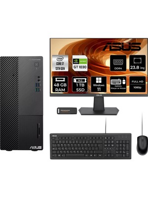 Asus Expertcenter D500ME i7 13700 48GB RAM 1TB SSD 23.8" FHD Win11 Home D500000I713700P662 Masaüstü Bilgisayar + Per4 USB