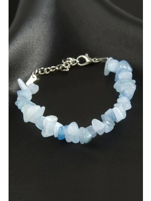 Prativas Akik Kırık Doğaltaşlı Bileklik