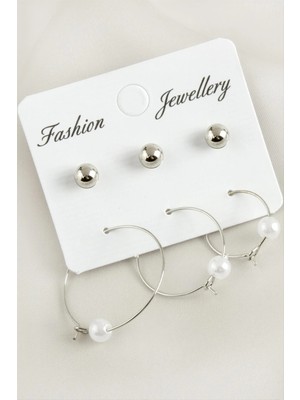 Prativas 6 Adet Inci Halka Küpe 2,5 cm