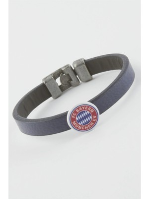 Prativas Lacivert Renkli Suni Deri Bileklik