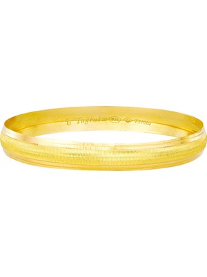 T51 Tuğrul Altın 5 gr(gram) 6 mm 22 Ayar İşçiliksiz Bilezik TBC0005-1