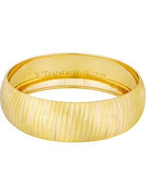 T51 Tuğrul Altın 20 gr(gram) 20 mm 22 Ayar İşçiliksiz Bilezik TBC00020-1