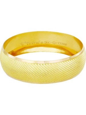 T51 Tuğrul Altın 21 gr(gram) 20 mm 22 Ayar İşçiliksiz Bilezik TBC021-22