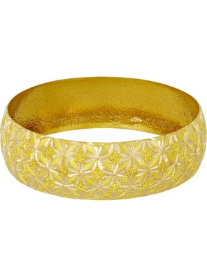 T51 Tuğrul Altın 25 gr(gram) 20 mm 22 Ayar İşçiliksiz Bilezik TBC00025-25