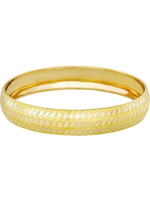 T51 Tuğrul Altın 13 gr(gram) 12 mm 22 Ayar İşçiliksiz Şarnelli Bilezik TBC013-3