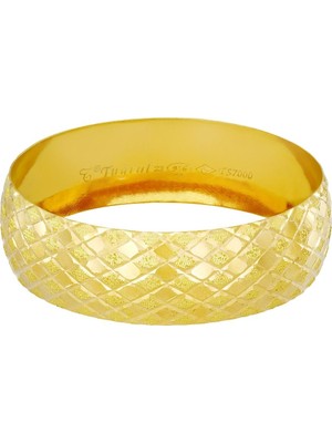 T51 Tuğrul Altın 25 gr(gram) 20 mm 22 Ayar İşçiliksiz Bilezik TBC025-1