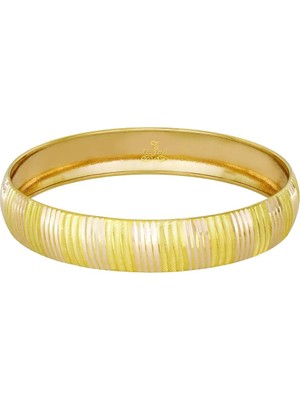 T51 Tuğrul Altın 12 gr(gram) 12 mm 22 Ayar İşçiliksiz Şarnelli Bilezik TBC0012-112