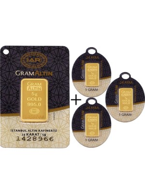 İAR 8 Gram (5+3) Külçe Altın 24 Ayar