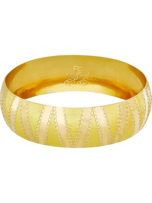 T51 Tuğrul Altın 21 gr(gram) 22 Ayar 18 mm İşçiliksiz Bilezik TBC021-181