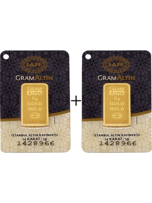İAR 10 Gr (5+5) Külçe Altın IAR 24 Ayar
