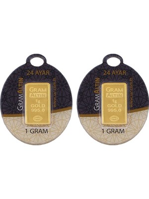 İAR 2 Adet 24 Ayar Gram Altın