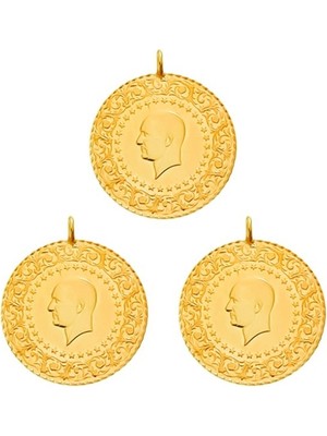 T51 Tuğrul Altın 3 Adet Yeni Tarihli Çeyrek Altın