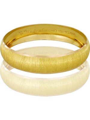 T51 Tuğrul Altın 17 gr(gram) 15 mm 22 Ayar İşçiliksiz Bilezik TB0017-2