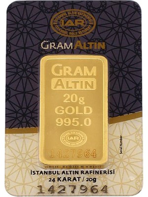 İAR 20 Gram Külçe Altın 24 Ayar