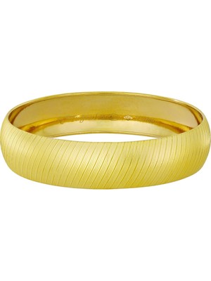 T51 Tuğrul Altın 16 gr(gram) 15 mm 22 Ayar İşçiliksiz Şarnelli Bilezik TBS0016-1