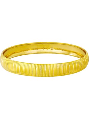 T51 Tuğrul Altın 10 gr(gram) 10 mm 22 Ayar İşçiliksiz Şarnelli Bilezik TBS0010