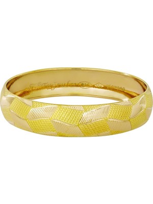 T51 Tuğrul Altın 17 gr(gram) 15 mm 22 Ayar İşçiliksiz Bilezik TBS0017-2