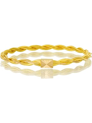 T51 Tuğrul Altın 25 gr(gram) 22 Ayar Kilitli Burma Bilezik