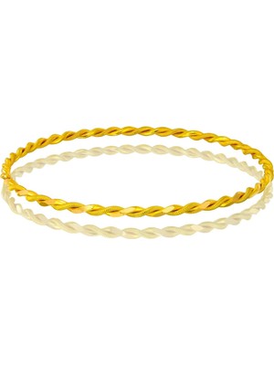 T51 Tuğrul Altın 11 gr(gram) 22 Ayar İşçiliksiz  Paftalı Burma Bilezik