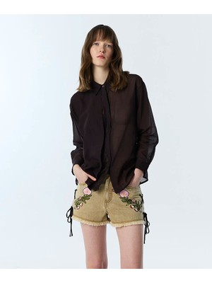 Twist Dantel Mıx Gömlek TS1260025177074