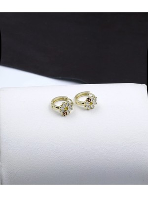 PremiumPort Çocuklar Için Altın Kaplama Renkli Karakter Küpe, Şık ve Güvenilir Parça