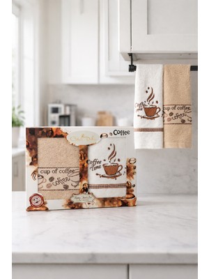 Coton Delux %100 Pamuklu 2'li  Mutfak Havlusu - 40X60 cm - Kutulu