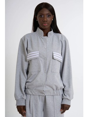 HANIQA Çıtçıt Kapatmalı Eşofman Üstü | Ü3253