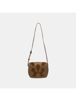 Desa Kadın Vizon Süet Dokulu Ayarlanabilir Askılı Omuz Çantası