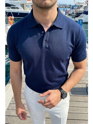 Livio Ferri Surin Premium Pamuk Triko Polo Yaka Regular Fit Erkek Tişört