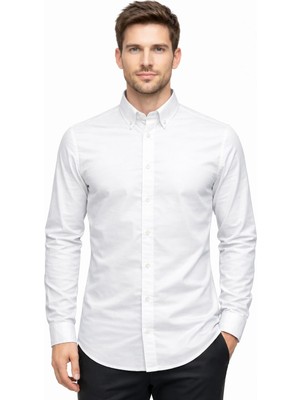 QS Erkek Slim Fit Gömlek Kırışmaz Terletmez Kumaş