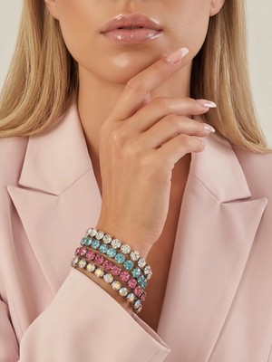 Eva Takı Store Kristal Cam Taş Alice Su Yolu Model Bileklik