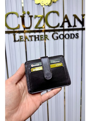 Cüzcan Jorvik Patlı Hakiki Deri Premium Kartlık ( Kişiye Özel Isim Baskılı )