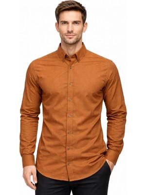 QS Erkek Slim Fit Gömlek Kırışmaz Terletmez Kumaş