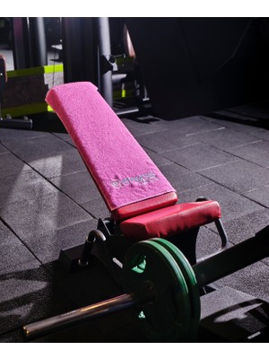 Binnur Home Pamuklu Spor Fitness Havlusu 40 x 100 cm Hızlı Kuruma Özelliği ile Tekil Pembe