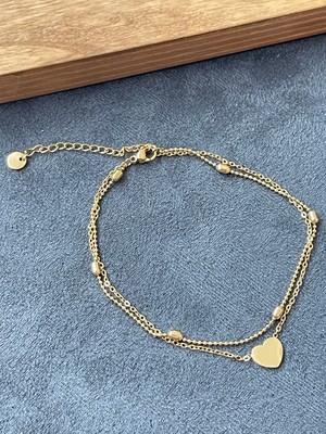 Aida Jewelss Cerrahi Çelik Paslanmaz Kararmaz Altın Modeli Çelik Halhal