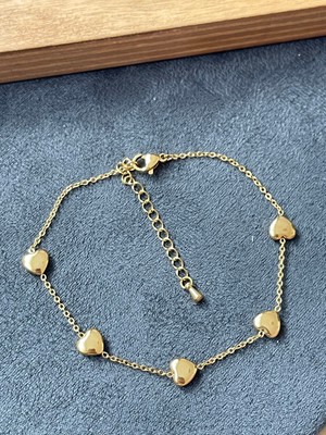 Aida Jewelss Cerrahi Çelik Paslanmaz Kararmaz Altın Modeli Çelik Halhal