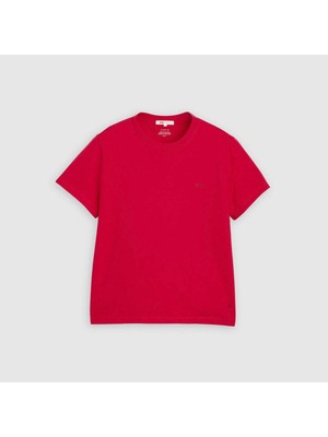 Levi's Kadın Sıfır Yaka Kırmızı T-Shirt - 008C4-0001