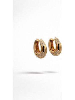 PremiumPort Eterna Balance Çelik Küpe Rose Altın Günlük Şık ve Antialerjik