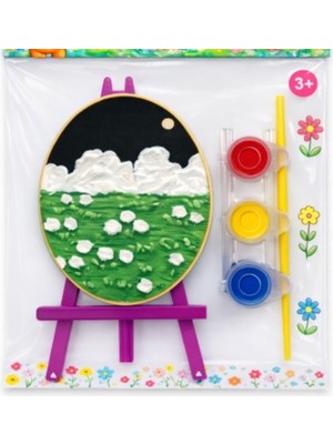 Ark Resim Için Tuval Boyama Seti  12X8 cm