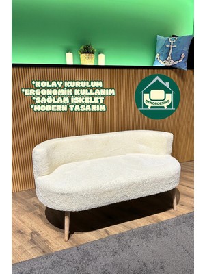 Dekor Mobilyacım Stokholm 2'li Koltuk Çay Seti ve Bekleme Salonu Koltuğu-Berjer