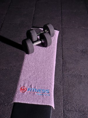 Binnur Home Pamuklu Spor Fitness Havlusu 40x100 cm Hızlı Kuruma Özelliği ile Tekil Lila
