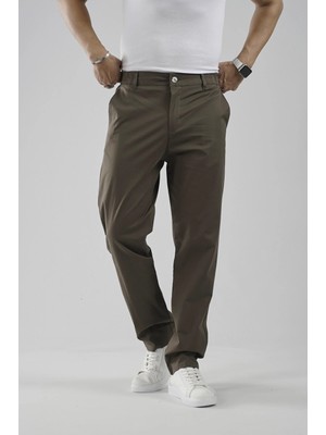 Beli Lastikli Regular Kalıp Chino Likralı Erkek Pantolon