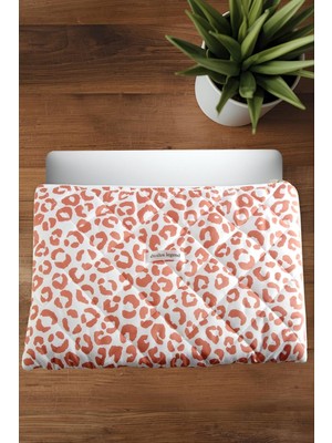 Uluora Leopar Desenli Labtop Bilgisayar Çantası 15*16 Inç